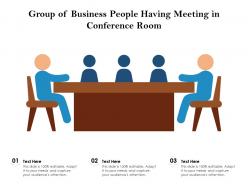 Group of business people having meeting in conference room