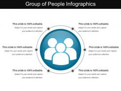 Group of people infographics
