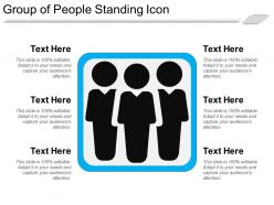 Group of people standing icon