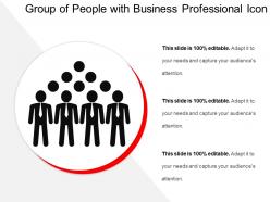 Group of people with business professional icon