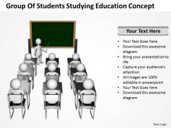 Group Of Studenets Studying Education Concept Ppt Graphic Icon