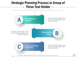 Group Of Three Management Arrows Planning Pyramid Strategy Process
