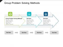 Group problem solving methods ppt powerpoint presentation file show cpb