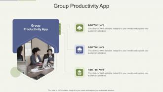 Group Productivity App In Powerpoint And Google Slides Cpb