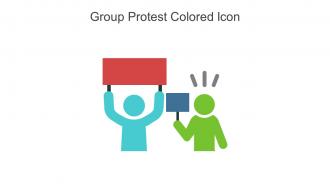 Group Protest Colored Icon In Powerpoint Pptx Png And Editable Eps Format