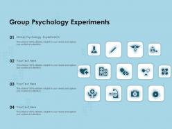 Group psychology experiments ppt powerpoint presentation outline design templates