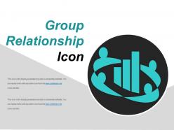 Group relationship icon sample of ppt presentation