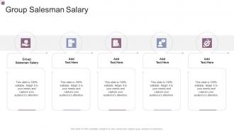 Group Salesman Salary In Powerpoint And Google Slides Cpb