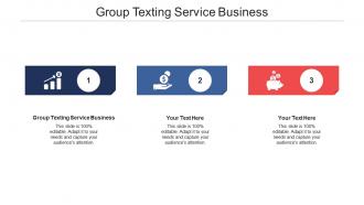 Group texting service business ppt powerpoint presentation file graphics cpb