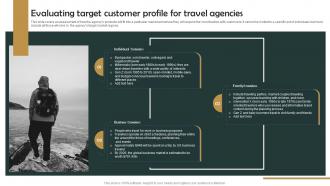 Group Tour Operator Evaluating Target Customer Profile For Travel Agencies BP SS