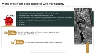 Group Tour Operator Vision Mission And Goals Associated With Travel Agency BP SS