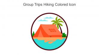 Group Trips Hiking Colored Icon In Powerpoint Pptx Png And Editable Eps Format