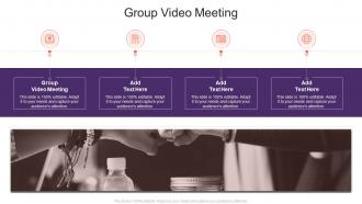 Group Video Meeting In Powerpoint And Google Slides Cpb
