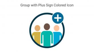 Group With Plus Sign Colored Icon In Powerpoint Pptx Png And Editable Eps Format