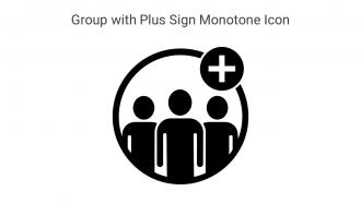 Group With Plus Sign Monotone Icon In Powerpoint Pptx Png And Editable Eps Format