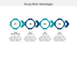 Group work advantages ppt powerpoint presentation model background image cpb