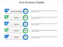 Grow business digitally ppt powerpoint presentation file good cpb