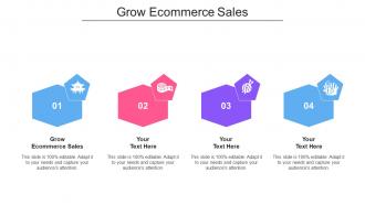 Grow Ecommerce Sales Ppt Powerpoint Presentation Slides Diagrams Cpb