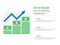 Grow graph icon for money investment
