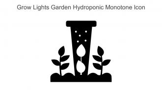 Grow Lights Garden Hydroponic Monotone Icon In Powerpoint Pptx Png And Editable Eps Format