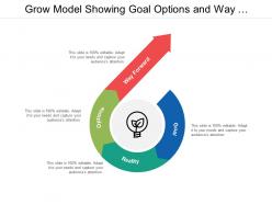 Grow model showing goal options and way forward