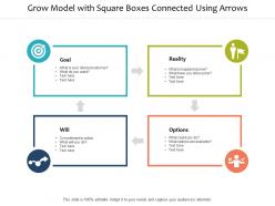 Grow model with square boxes connected using arrows