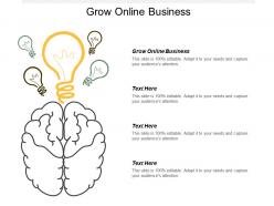Grow online business ppt powerpoint presentation infographic template good cpb