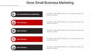 Grow Small Business Marketing Ppt Powerpoint Presentation Picture Cpb