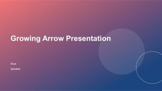 Growing Arrow Presentation PPT PowerPoint ACP