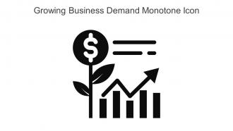 Growing Business Demand Monotone Icon In Powerpoint Pptx Png And Editable Eps Format