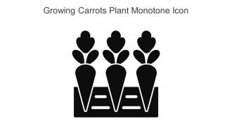 Growing Carrots Plant Monotone Icon In Powerpoint Pptx Png And Editable Eps Format