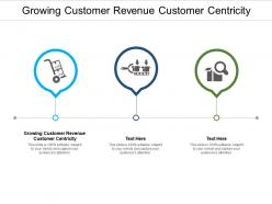 Growing customer revenue customer centricity ppt powerpoint presentation gallery ideas cpb