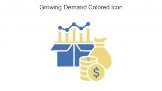 Growing Demand Colored Icon In Powerpoint Pptx Png And Editable Eps Format