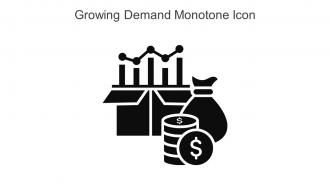 Growing Demand Monotone Icon In Powerpoint Pptx Png And Editable Eps Format