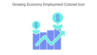 Growing Economy Employment Colored Icon In Powerpoint Pptx Png And Editable Eps Format