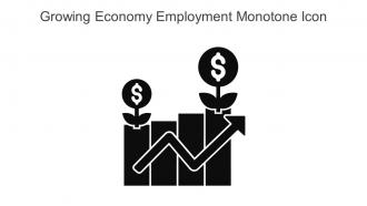 Growing Economy Employment Monotone Icon In Powerpoint Pptx Png And Editable Eps Format