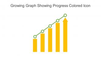 Growing Graph Showing Progress Colored Icon Powerpoint Pptx Png And Editable Eps Format