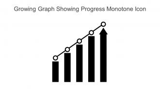Growing Graph Showing Progress Monotone Icon Powerpoint Pptx Png And Editable Eps Format