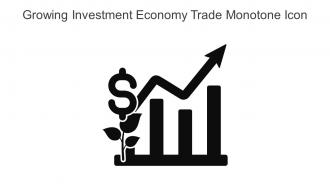 Growing Investment Economy Trade Monotone Icon In Powerpoint Pptx Png And Editable Eps Format