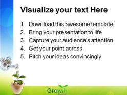 Growing money plant finance powerpoint templates and powerpoint backgrounds 0711