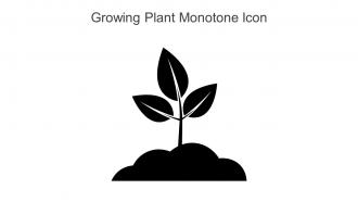 Growing Plant Monotone Icon In Powerpoint Pptx Png And Editable Eps Format