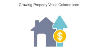 Growing Property Value Colored Icon In Powerpoint Pptx Png And Editable Eps Format