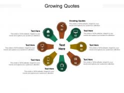 Growing quotes ppt powerpoint presentation inspiration introduction cpb