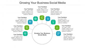 Growing your business social media ppt powerpoint presentation show cpb