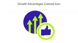 Growth Advantages Colored Icon In Powerpoint Pptx Png And Editable Eps Format