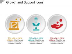 Growth and support icons