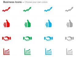 Growth arrow like symbol business deal growth chart ppt icons graphics