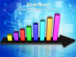 Growth bar and line graphs powerpoint templates success ppt slides
