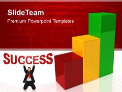 Growth bar and line graphs templates global success business ppt slides powerpoint