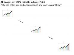 Growth bar graph business indication flat powerpoint design
